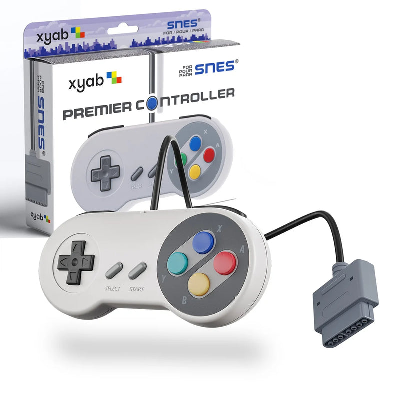 XYAB Premier SNES Controller - Grey