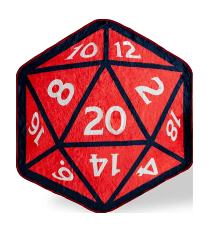 DnD D20 Fleece Throw Blanket (48x48)