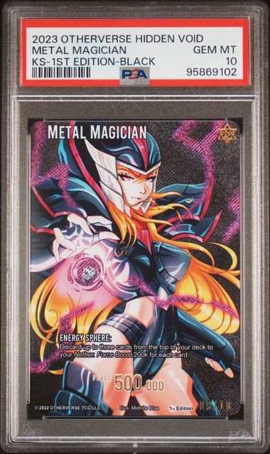 GRADED [PSA 10] 2023 OTHERVERSE HIDDEN VOID KICKSTARTER METAL MAGICIAN KS-1ST EDITION-BLACK