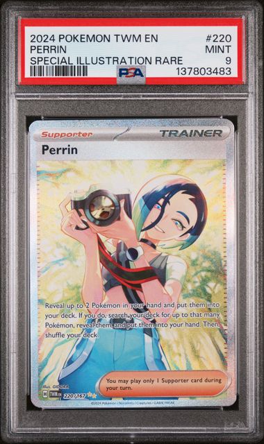 2024 POKEMON TWM EN-TWILIGHT MASQUERADE #220 PERRIN SPECIAL ILLUSTRATION RARE