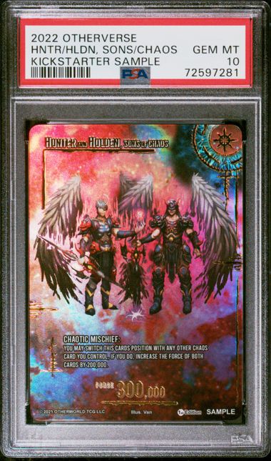 GRADED [PSA 10] 2022 OTHERVERSE KICKSTARTER SAMPLE HNTR/HLDN, SONS/CHAOS KICKSTARTER SAMPLE