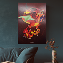 Charmander, Charmeleon & Charizard Family Pokemon Poster Print