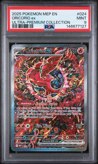 GRADED [PSA 9] 2025 POKEMON MEP EN-ME BLACK STAR PROMO #024 ORICORIO ex ULTRA-PREMIUM COLLECTION