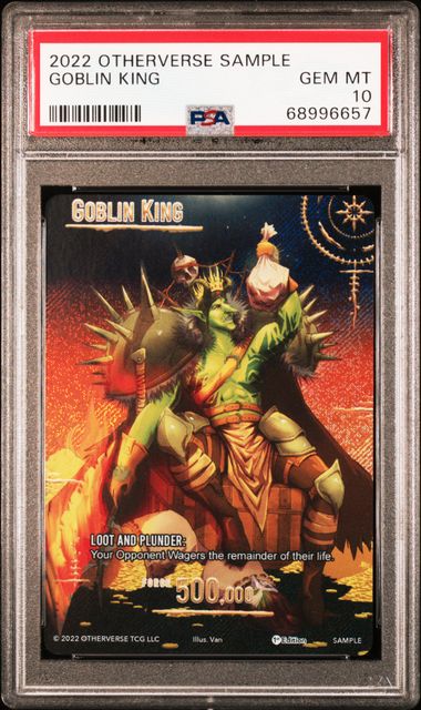GRADED [PSA 10] 2022 OTHERVERSE SAMPLE GOBLIN KING