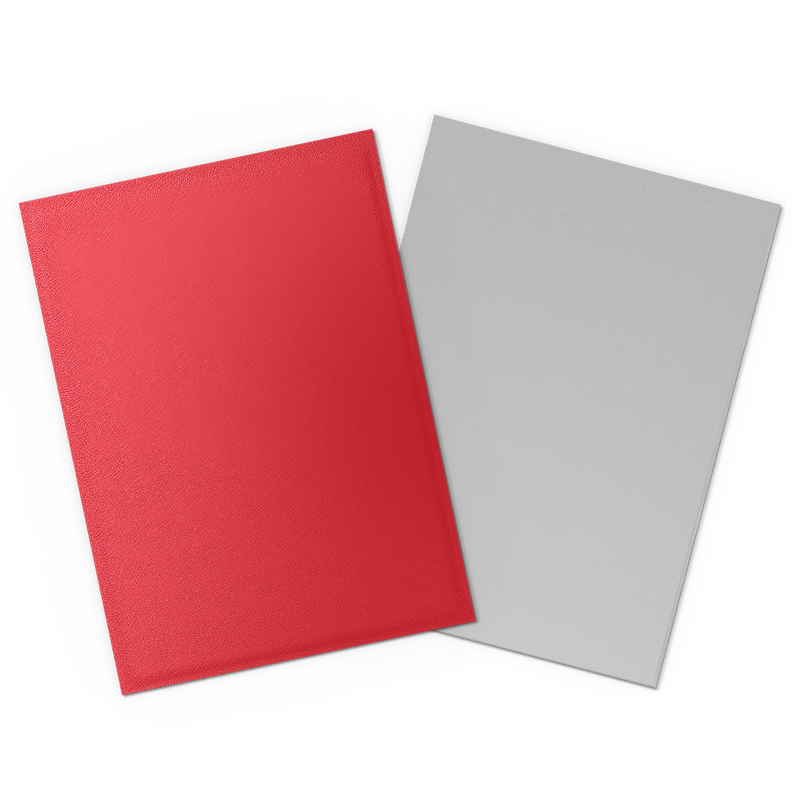 Dragon Shield: Standard 100ct Sleeves - Crimson & Silver (Dual Matte)