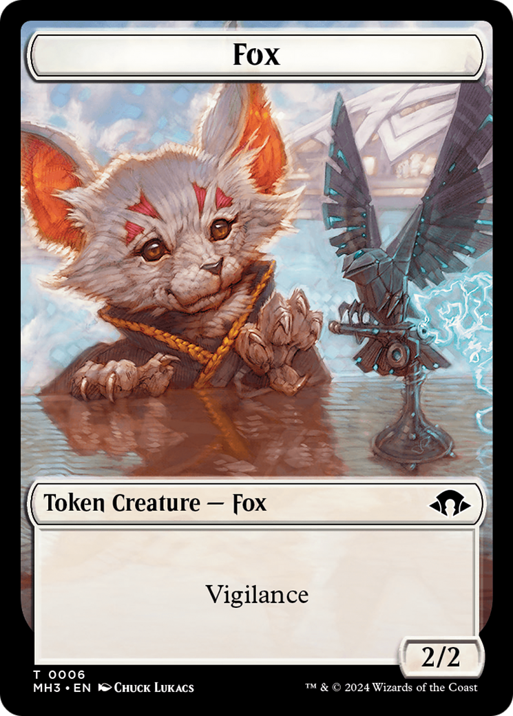 Phyrexian Germ // Fox Double-Sided Token [Modern Horizons 3 Tokens]