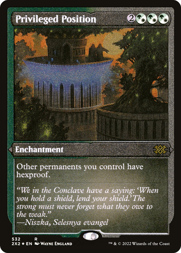 Privileged Position (Foil Etched) [Double Masters 2022]