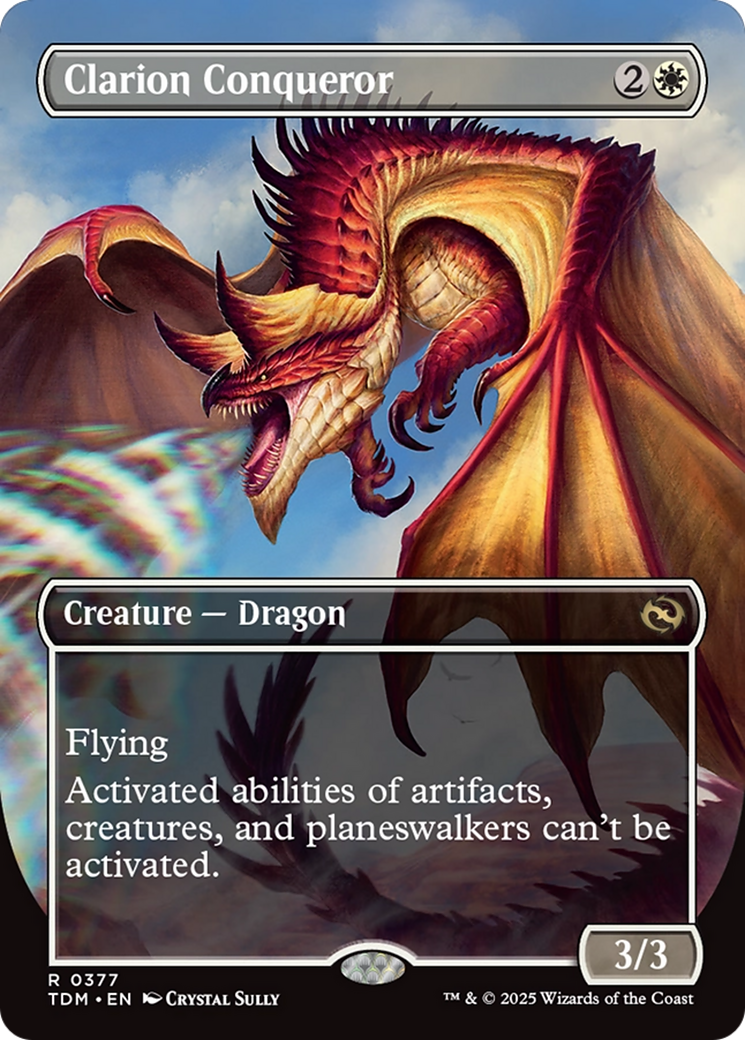Clarion Conqueror (Borderless) [Tarkir: Dragonstorm]