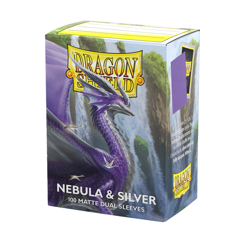 Dragon Shield: Standard 100ct Sleeves - Nebula & Silver (Dual Matte)