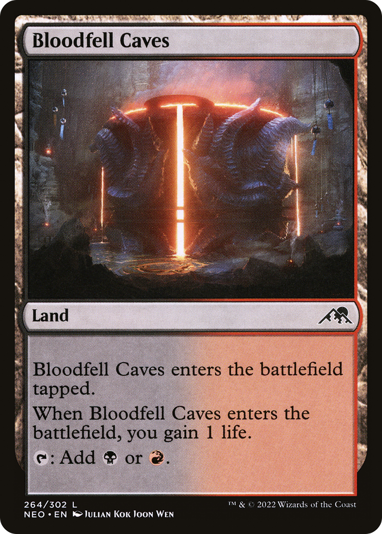 Bloodfell Caves [Kamigawa: Neon Dynasty]