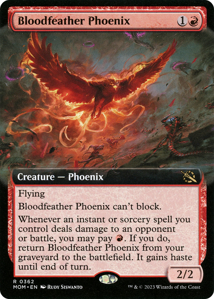 Bloodfeather Phoenix (Extended Art) [March of the Machine]