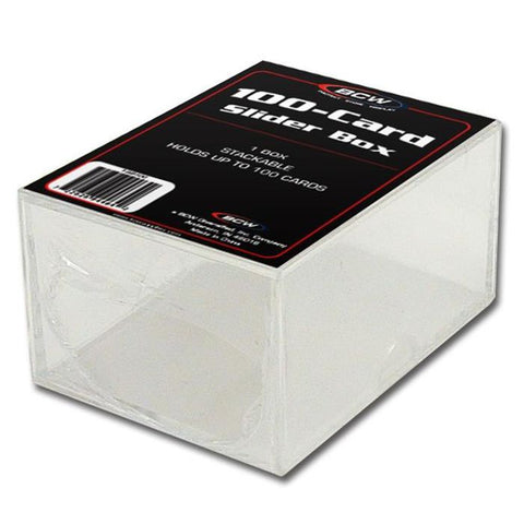 BCW 2 Piece Slider Card Box 100 Clear
