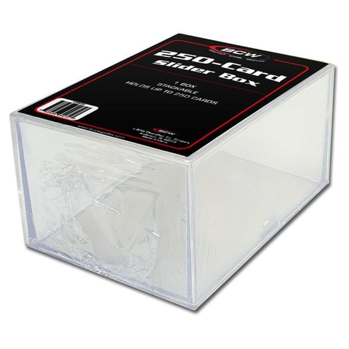 BCW 2 Piece Slider Card Box 250 Clear
