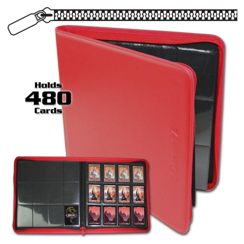Binder: 12-Pocket: Z-Folio: LX Red