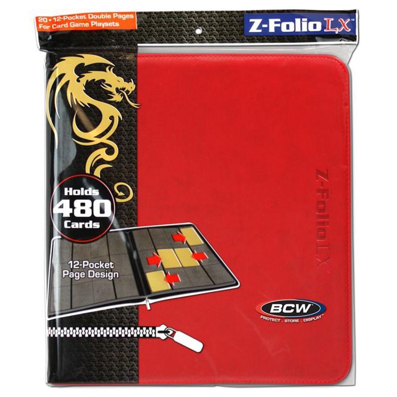 Binder: 12-Pocket: Z-Folio: LX Red