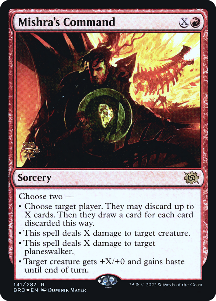 Mishra's Command [The Brothers' War: Prerelease Promos]