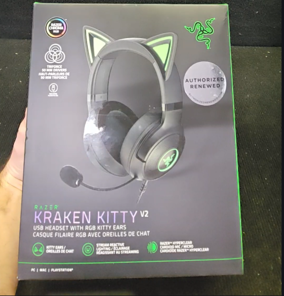 Razer Kraken Kitty V2 USB Black (Razer Renewed)