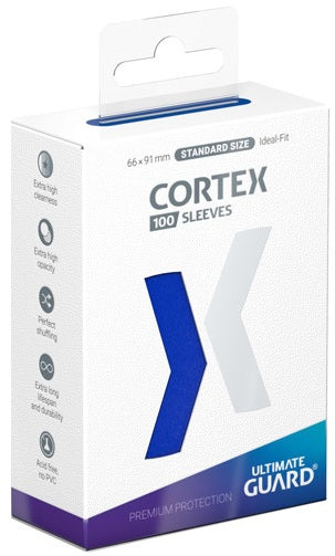 Ultimate Guard Cortex - 100CT Standard Size - Blue Glossy Sleeves