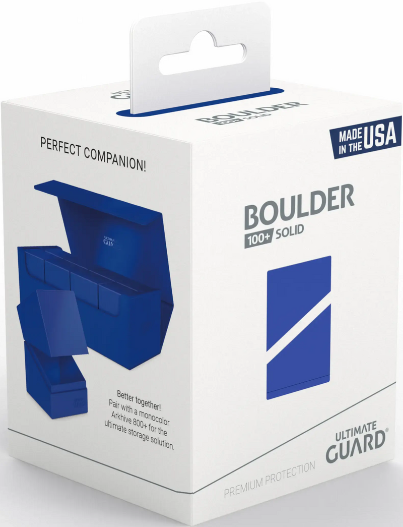 Ultimate Guard - Deck Case Boulder 100+ Solid Blue