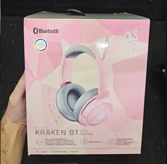 Kraken Kitty BT Headset - Quartz (Razer Renewed)