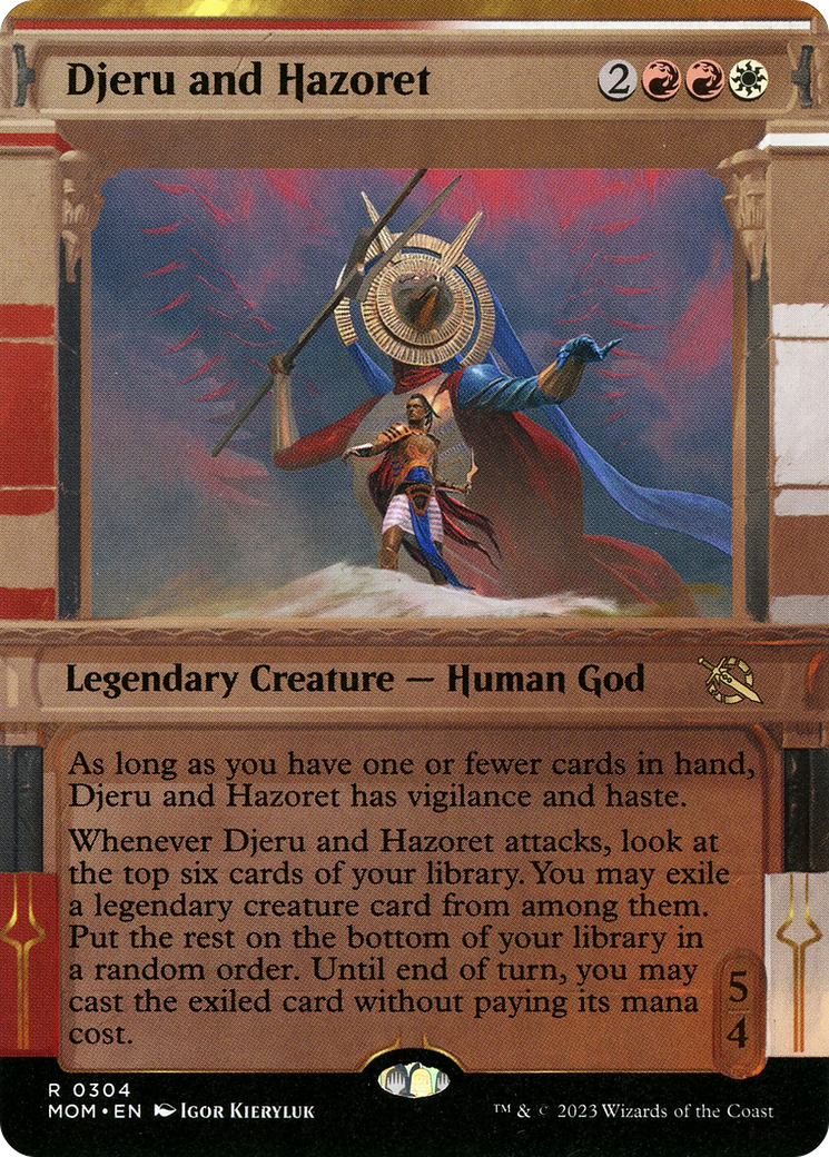Djeru and Hazoret (Showcase Planar Booster Fun) [March of the Machine]