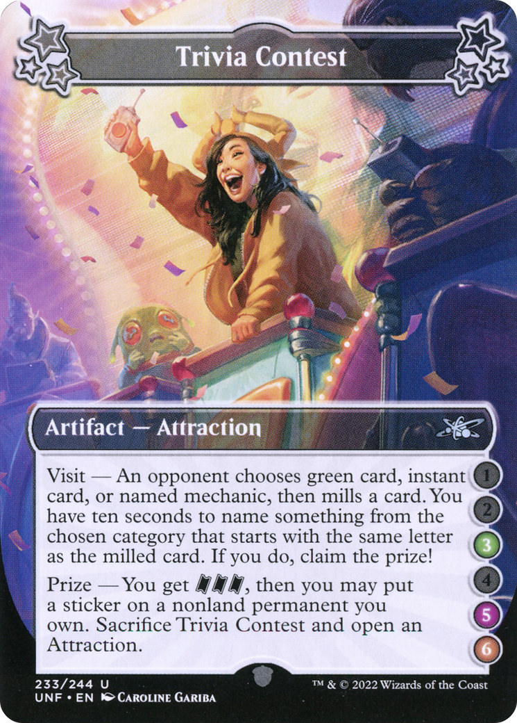 Trivia Contest (3-5-6) [Unfinity]
