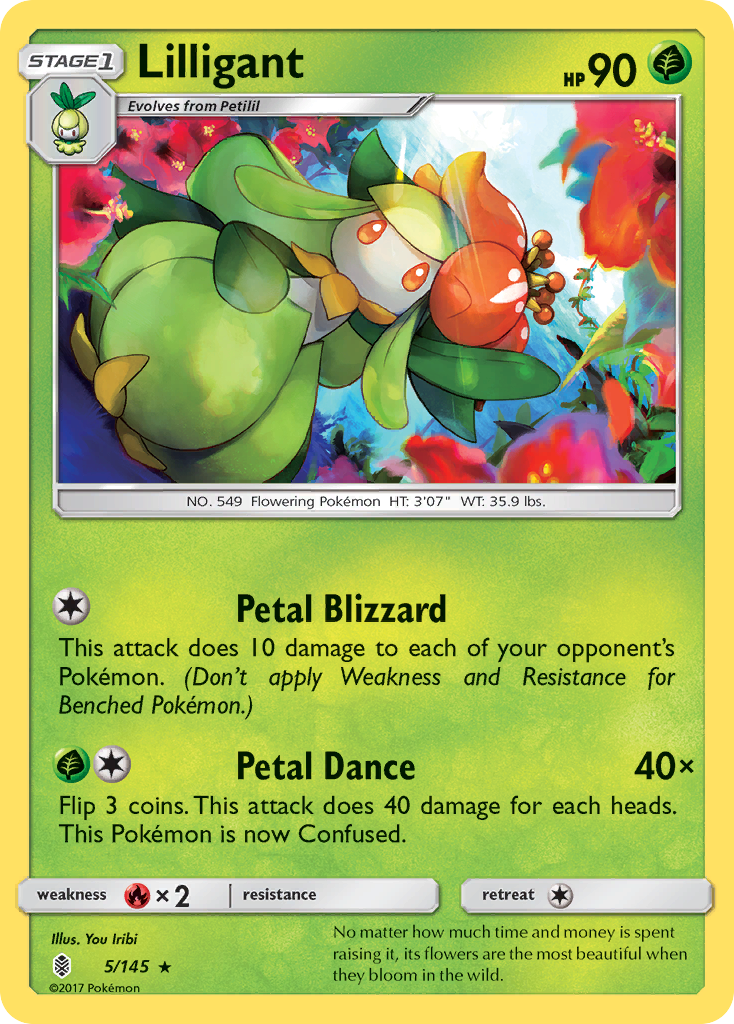 Lilligant (5/145) [Sun & Moon: Guardians Rising]