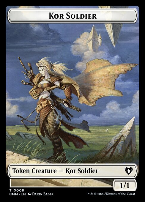 Spirit (0039) // Kor Soldier Double-Sided Token [Commander Masters Tokens]