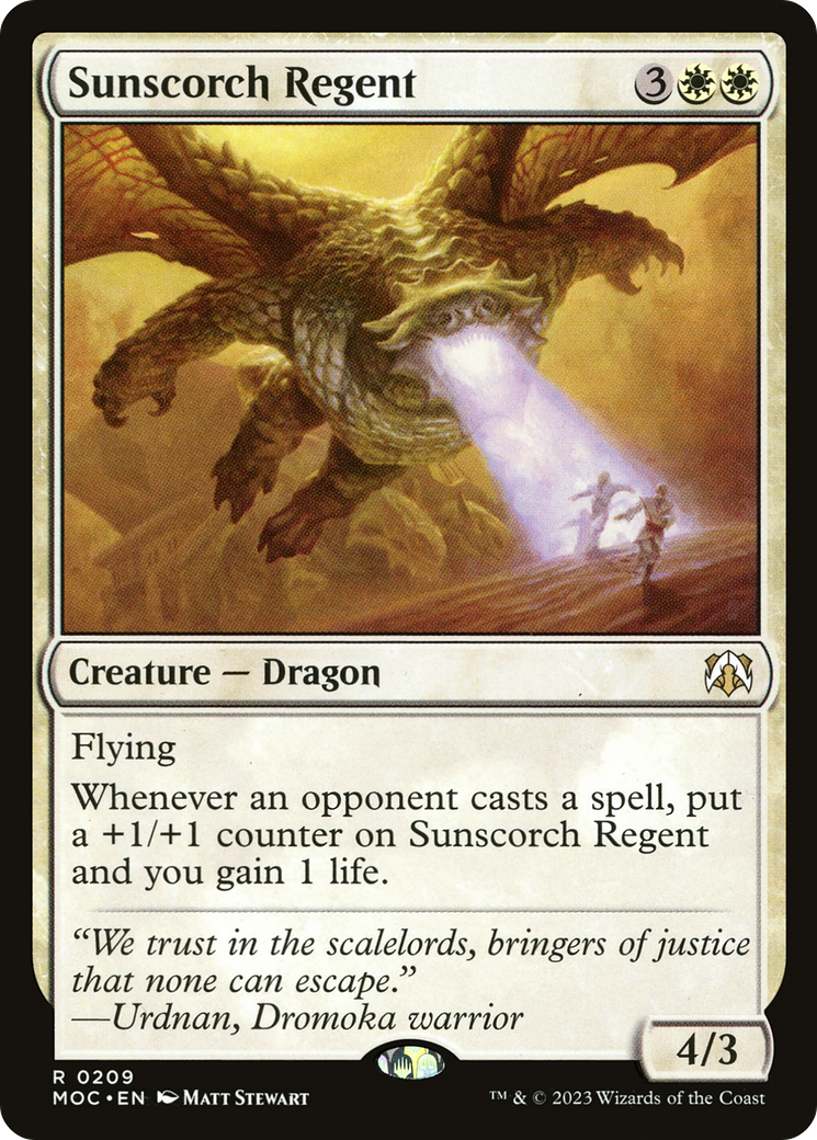 Sunscorch Regent [March of the Machine Commander]