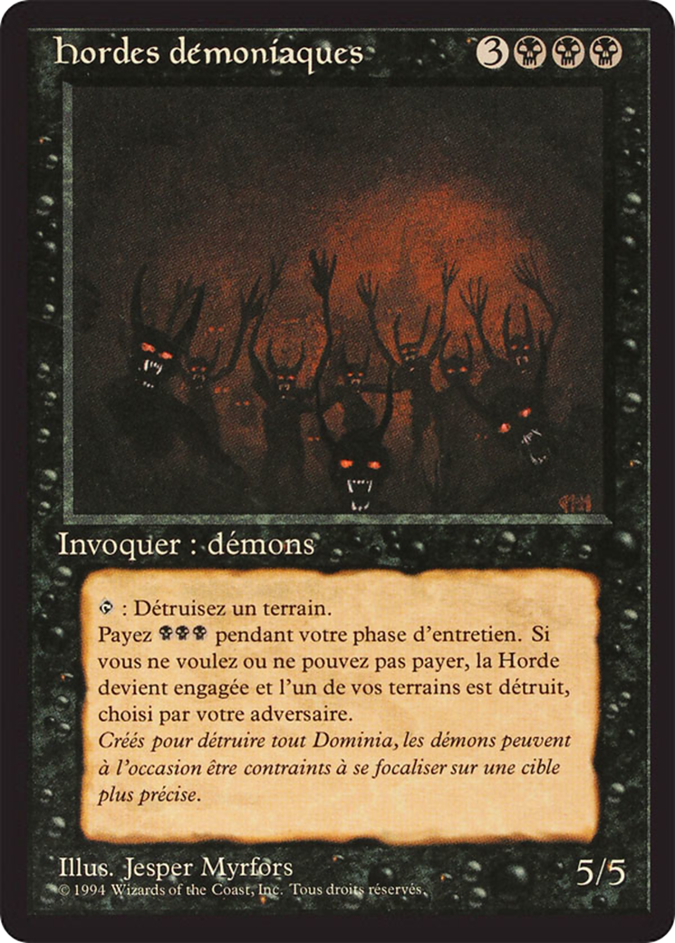 Demonic Hordes [Foreign Black Border]