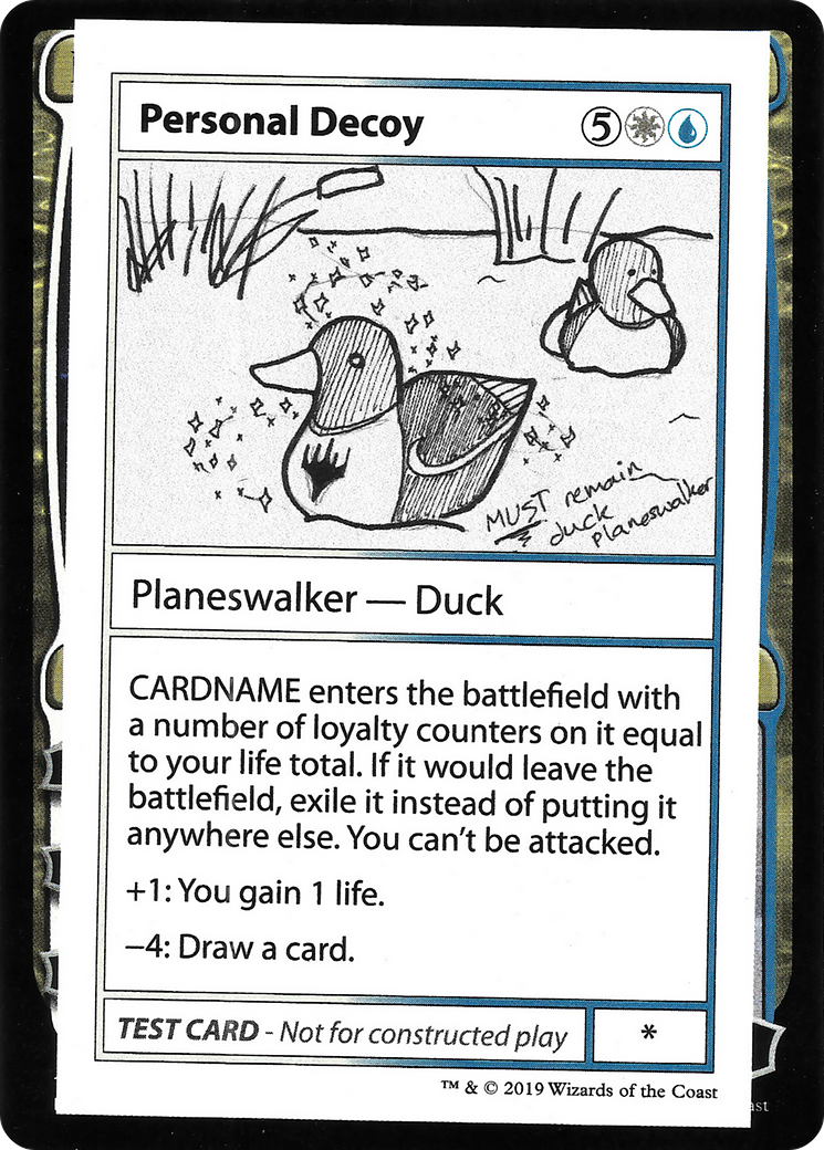 Personal Decoy (2021 Edition) [Mystery Booster Playtest Cards]