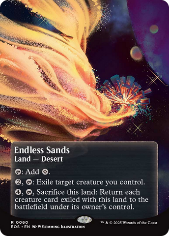 Endless Sands (0060) (Borderless) (Galaxy Foil) [Edge of Eternities: Stellar Sights]