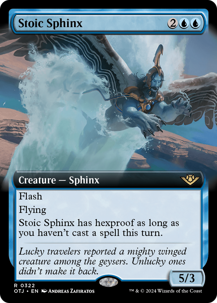 Stoic Sphinx (Extended Art) [Outlaws of Thunder Junction]