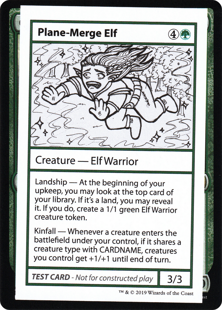 Plane-Merge Elf (2021 Edition) [Mystery Booster Playtest Cards]