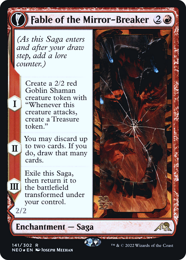 Fable of the Mirror-Breaker // Reflection of Kiki-Jiki [Kamigawa: Neon Dynasty Prerelease Promos]