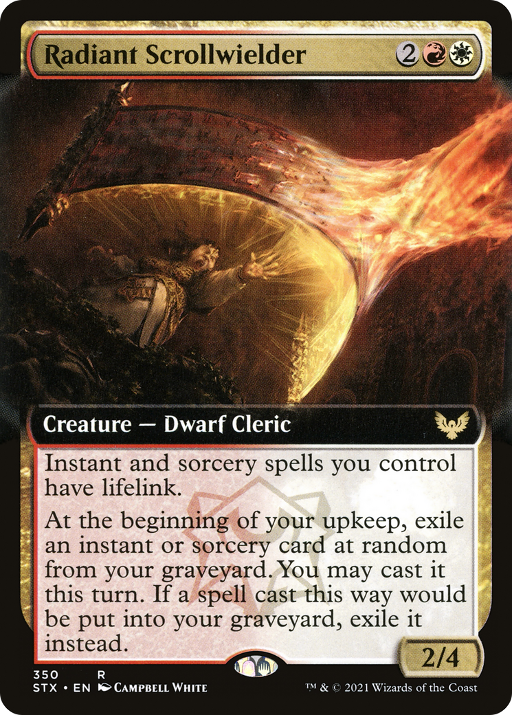 Radiant Scrollwielder (Extended Art) [Strixhaven: School of Mages]