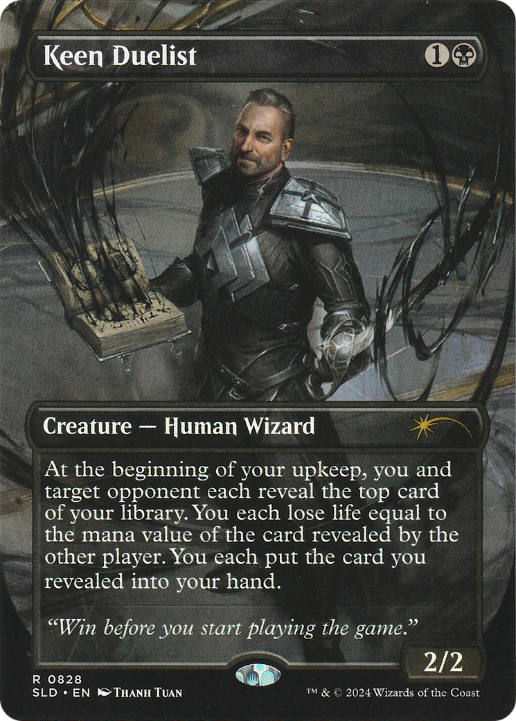Keen Duelist (SLD-828) - Secret Lair Drop (Borderless)