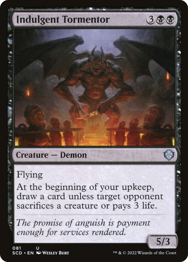 Indulgent Tormentor [Starter Commander Decks]