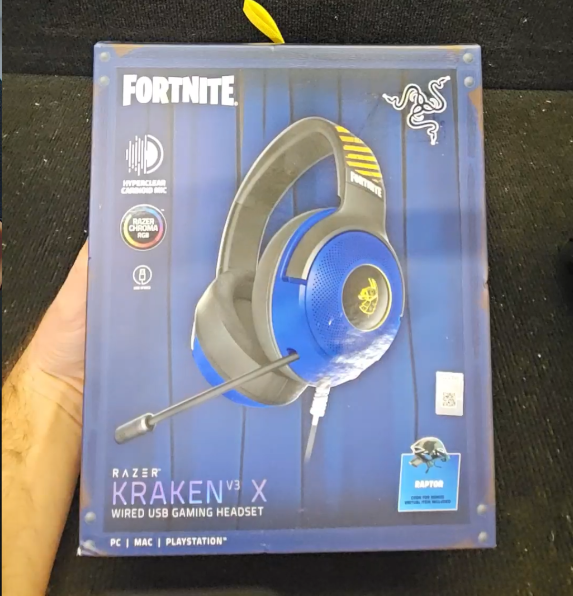 Kraken V3 X Wired USB Headset - Fortnite Edition (E-Only) (Razer Renewed)