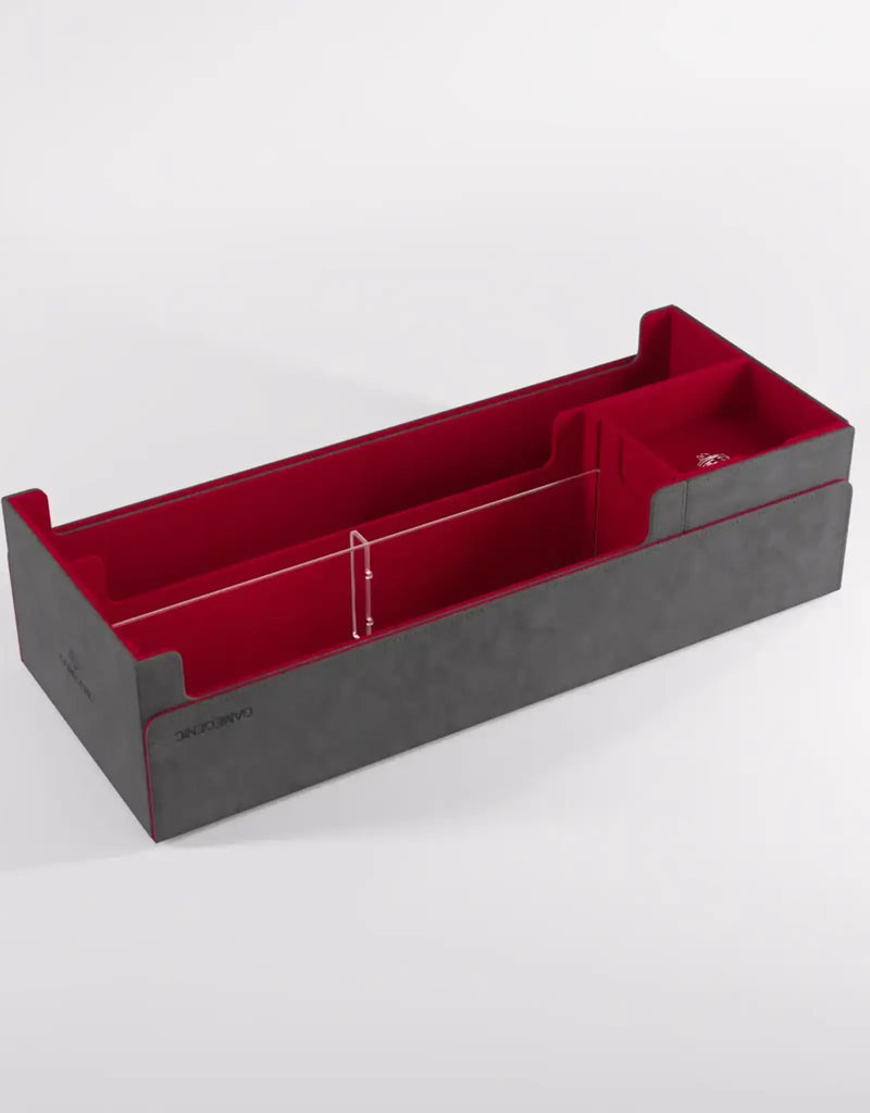 Gamegen!c Cards' Lair PRO Convertible Deck Box 1000+ - Grey & Red