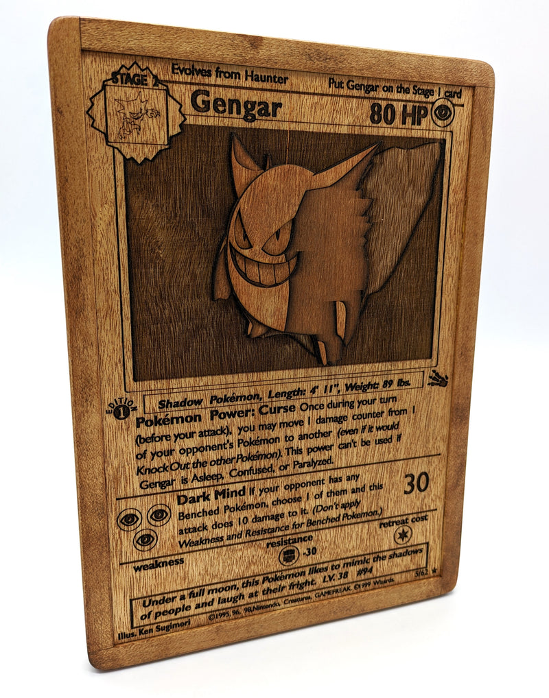 Giant Hardwood Pokémon Card - Gengar