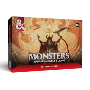 Dungeons & Dragons Reference Cards - Monsters: Animals and NPCs