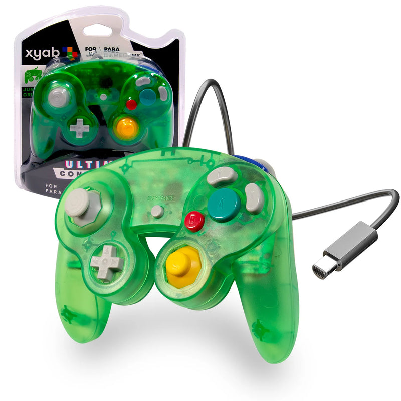 Wired Controller for Wii/Gamecube - Jungle Green