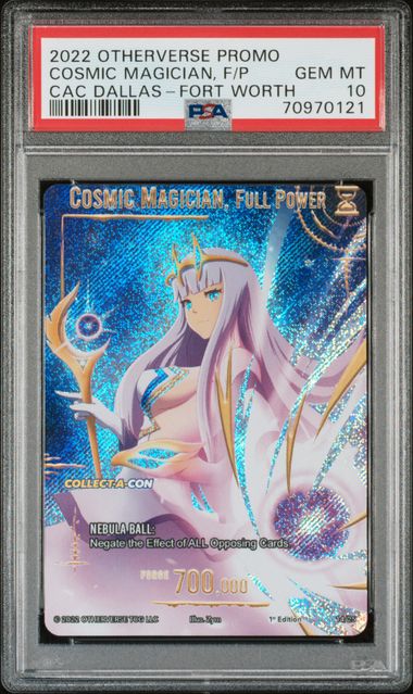 GRADED [PSA 10] 2022 OTHERVERSE PROMO COSMIC MAGICIAN, F/P CAC DALLAS-FORT WORTH