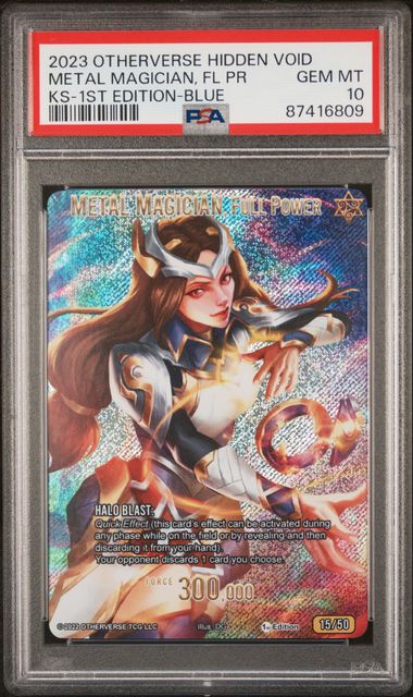 GRADED [PSA 10] 2023 OTHERVERSE HIDDEN VOID KICKSTARTER METAL MAGICIAN, FL PR KS-1ST EDITION-BLUE