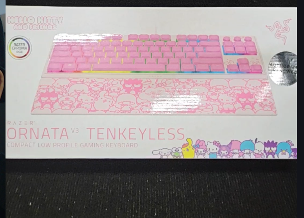 Ornata V3 Tenkeyless Keyboard - Hello Kitty - US Layout (Razer Renewed)