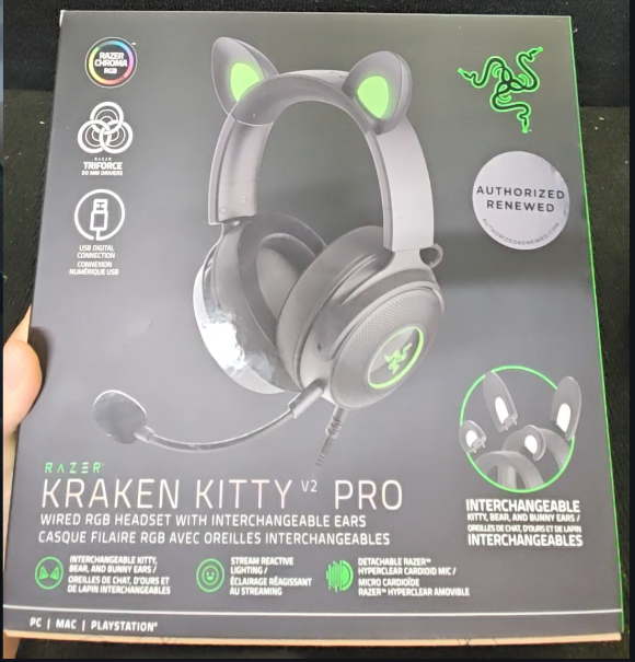 Razer Kraken Kitty V2 Pro Black (Razer Renewed)