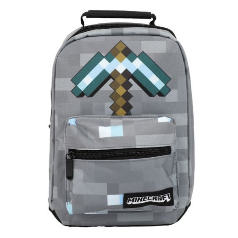 Minecraft Pickaxe Insulated Lunch Bag