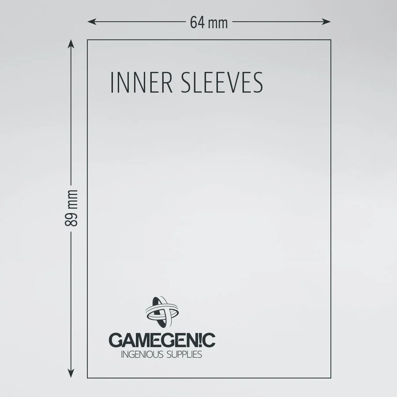 Gamegenic Standard Size Inner Sleeves Sleeves 100ct
