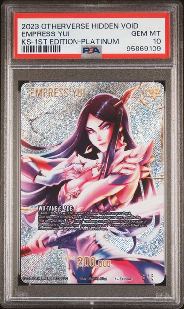GRADED [PSA 10] 2023 OTHERVERSE HIDDEN VOID KICKSTARTER EMPRESS YUI KS-1ST EDITION-PLATINUM